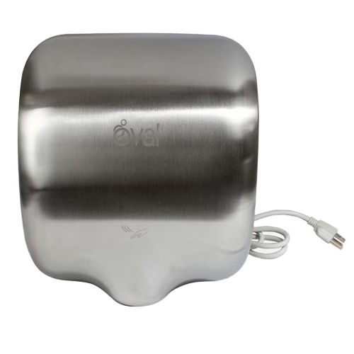 Secador de manos de alta velocidad Oval DV035 de acero inoxidable